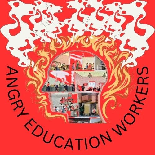 By and for Angry Education Workers logo