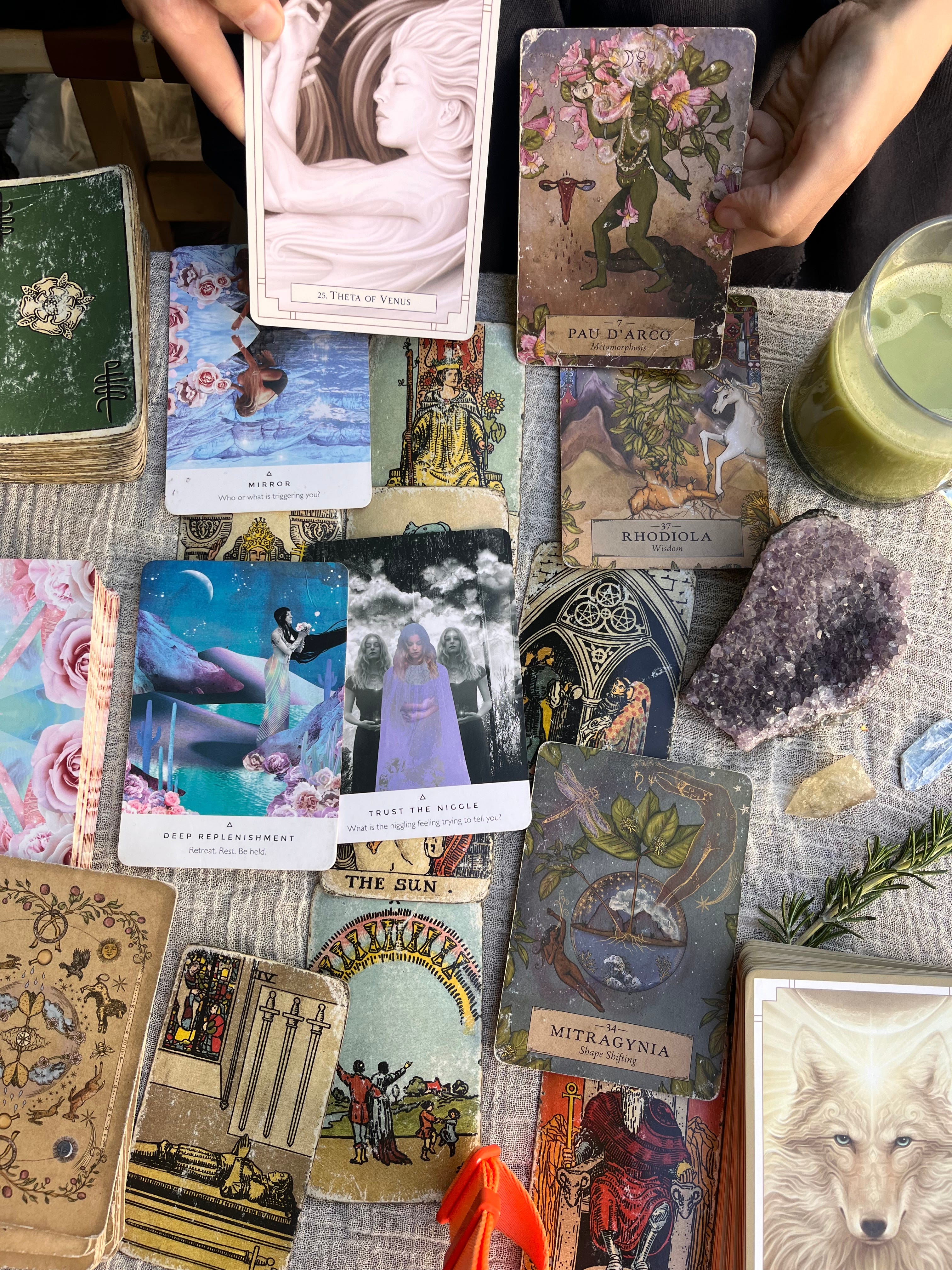 the veil is thin, let the light in by Alaina Crystal