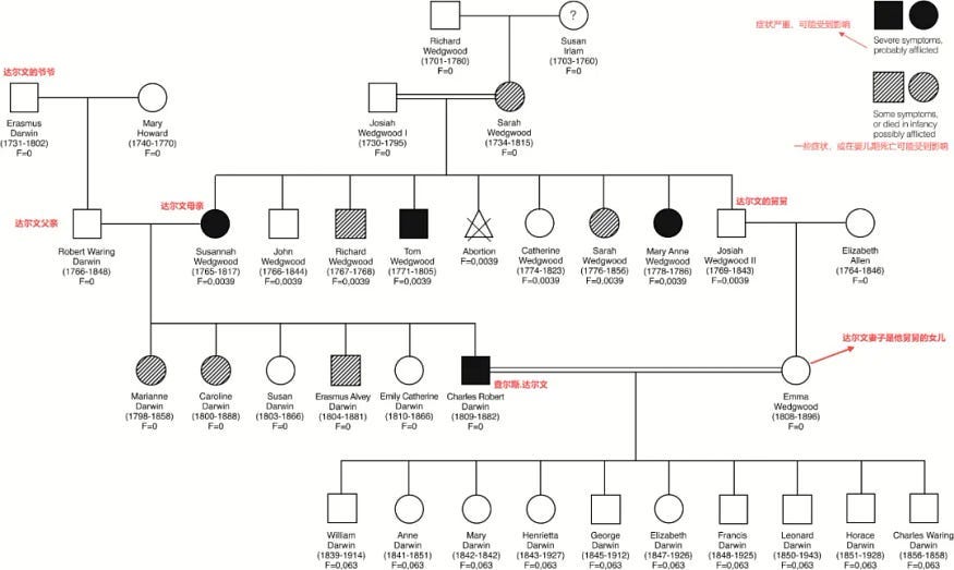 disease of Darwin’s grandfather Wedgwood family mitochondrial disease