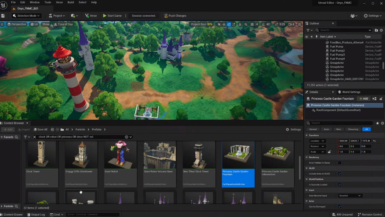 Unreal Editor for Fortnite