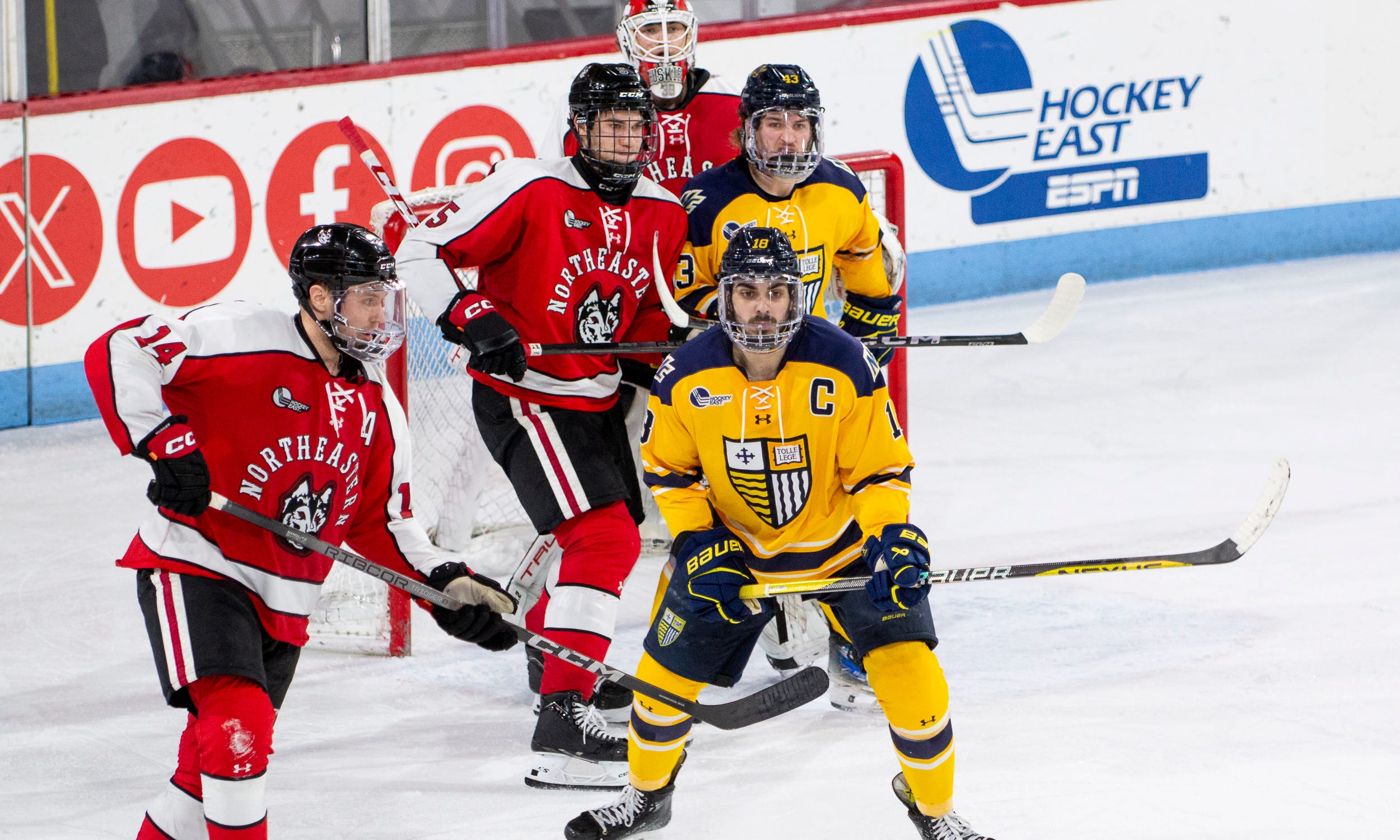 Merrimack's season ends after playoff loss to Northeastern
