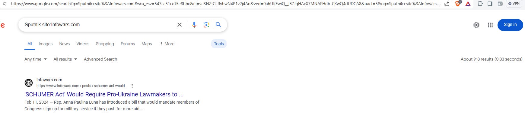 InfoWars relies on Russian RT news.