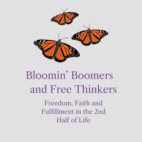 Bloomin' Boomers and Free Thinkers logo