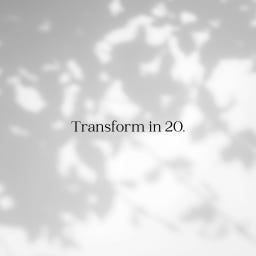 🐛 Transform in 20: Daily Steps to Self-Mastery 🦋 logo