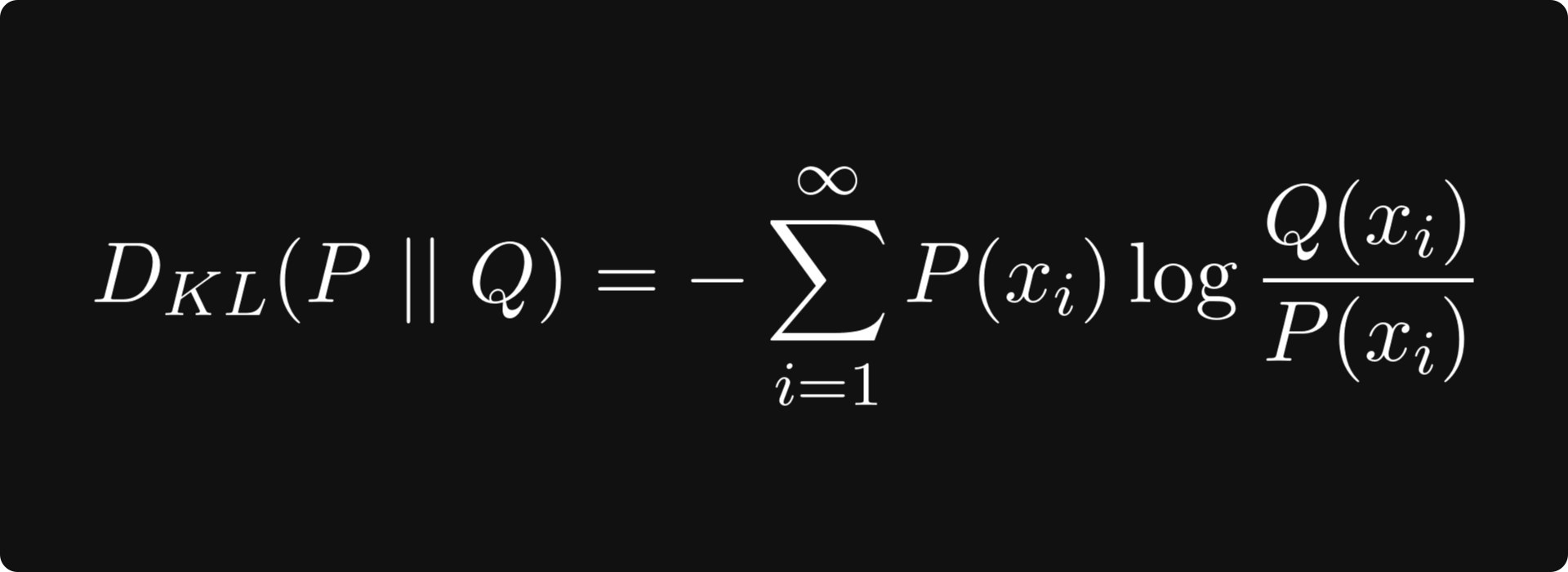 KL Divergence Formula