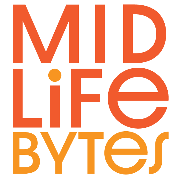 Artwork for Midlife Bytes by Shanti L. Nelson