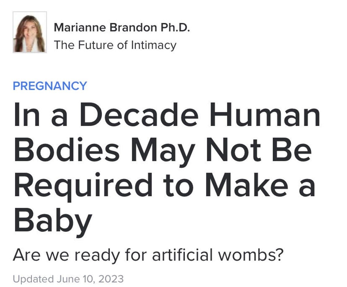 Reproductive Technology as a Threat to Women and Humanity