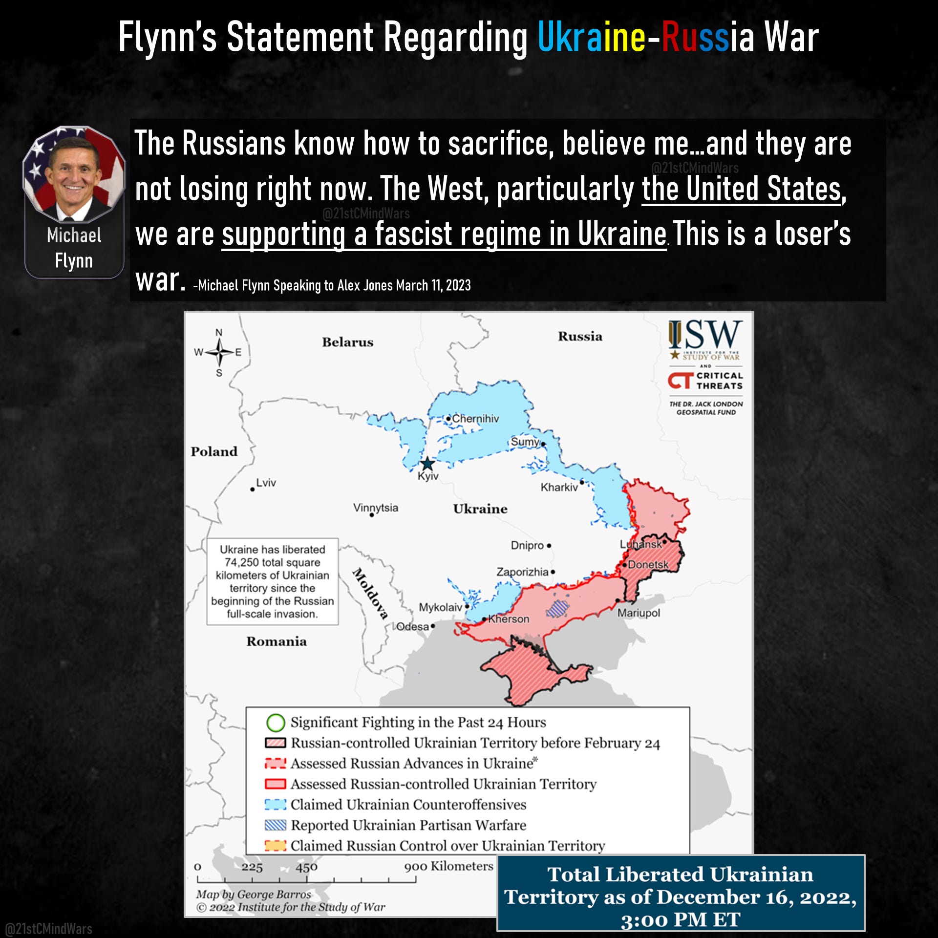Michael Flynn lying about Ukraine.
