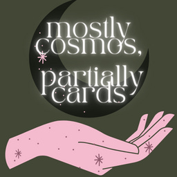 mostly cosmos, partially cards logo