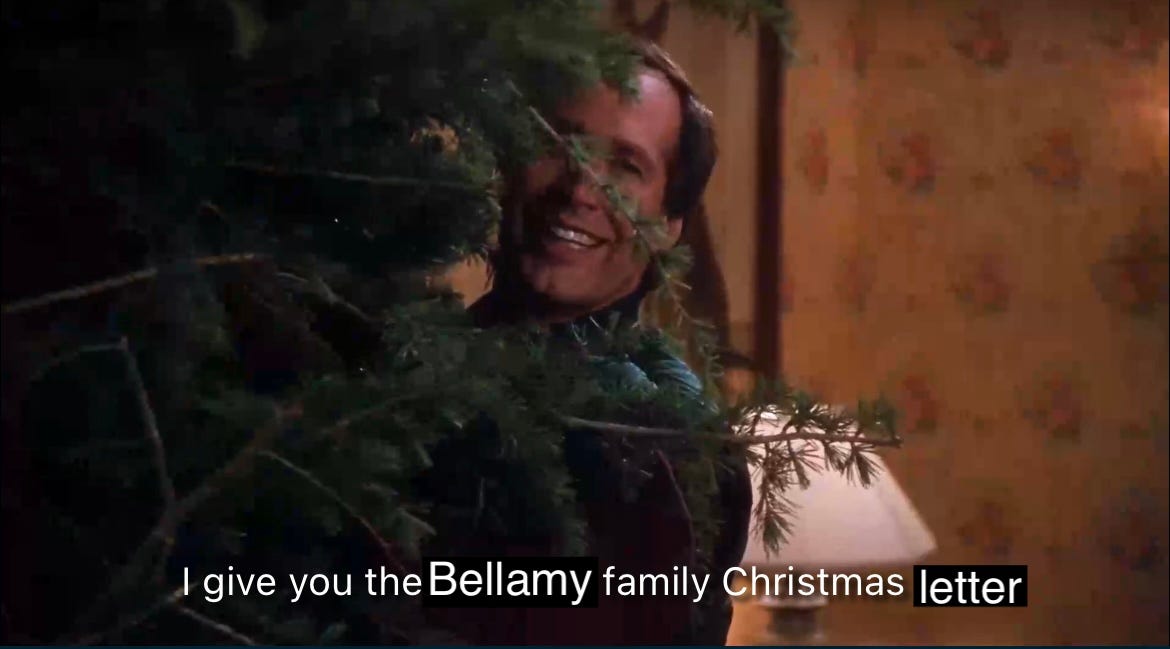 the 2024 bellamy family christmas letter