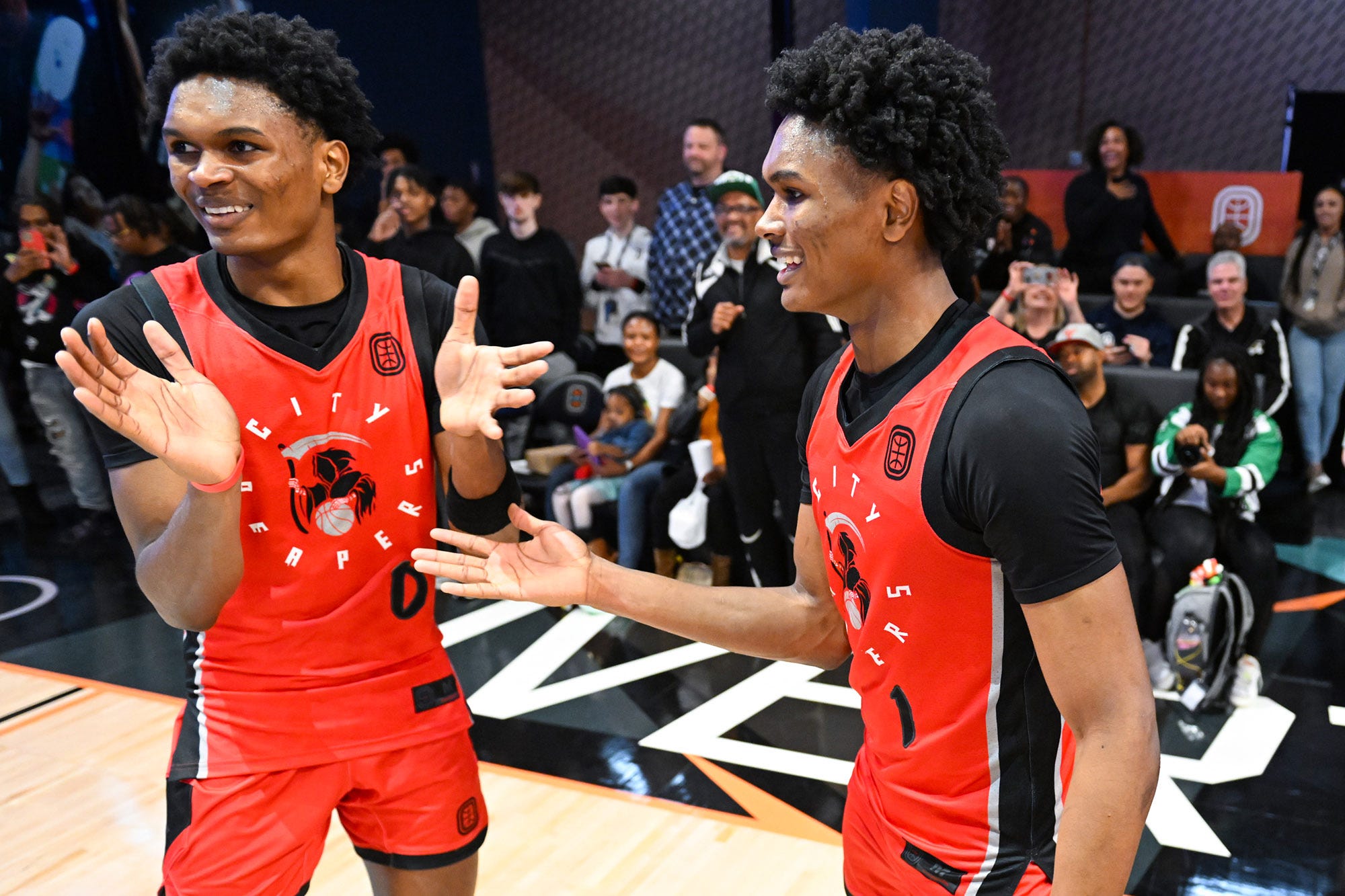 The Thompson Twins joke about who's going first in the 2023 NBA