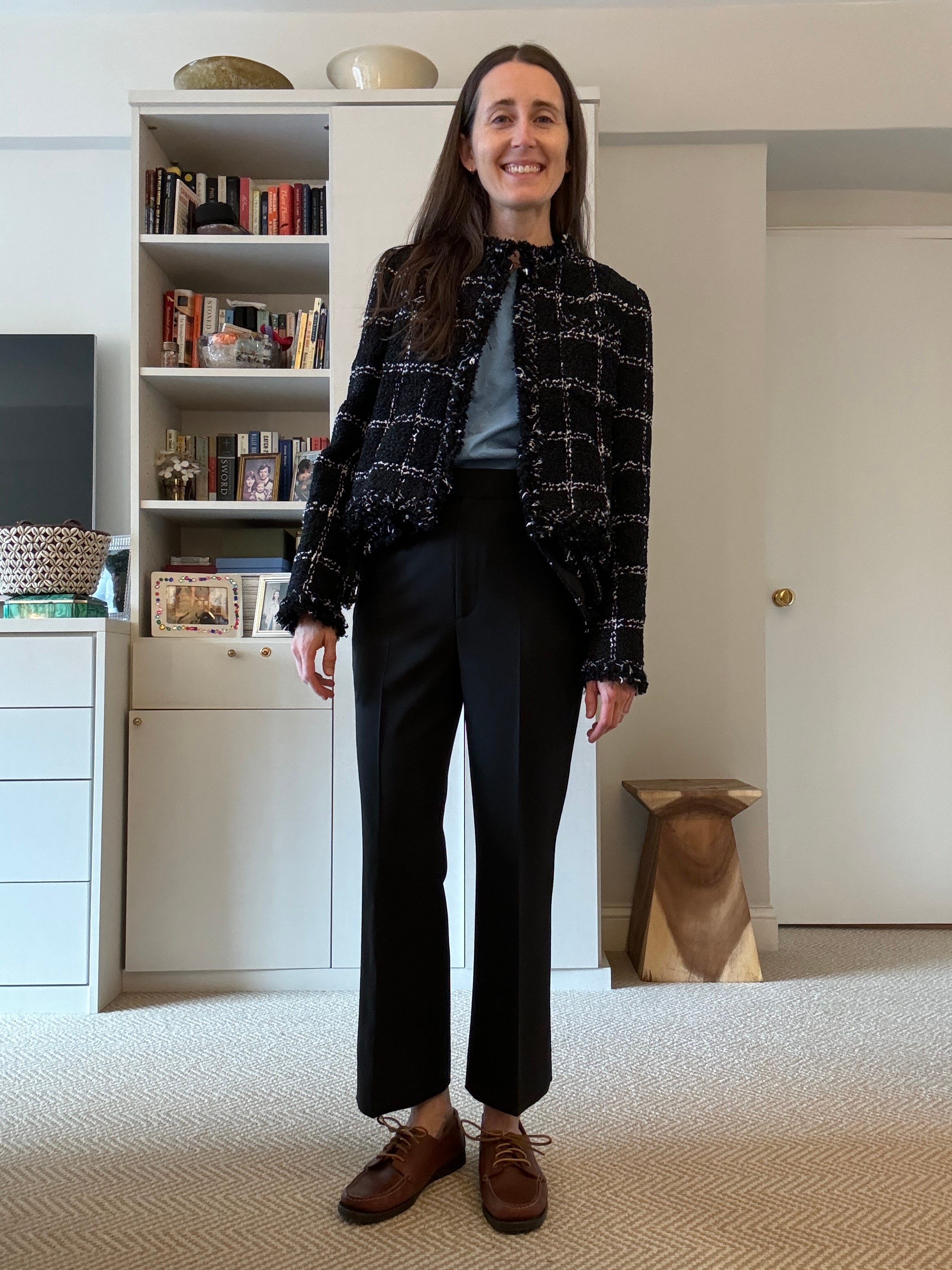 boat shoes with blazer