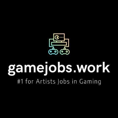 Artwork for gamejobs.work’s weekly artist jobs