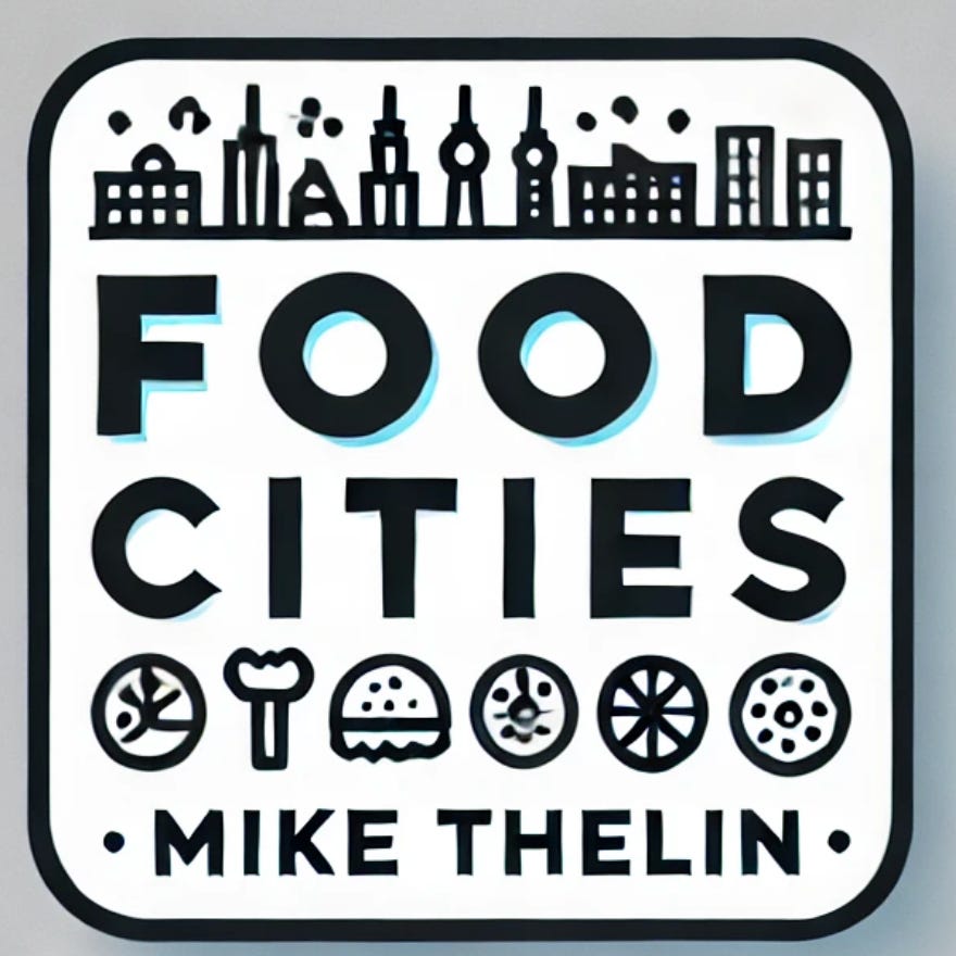 Mike Thelin + Food Cities logo