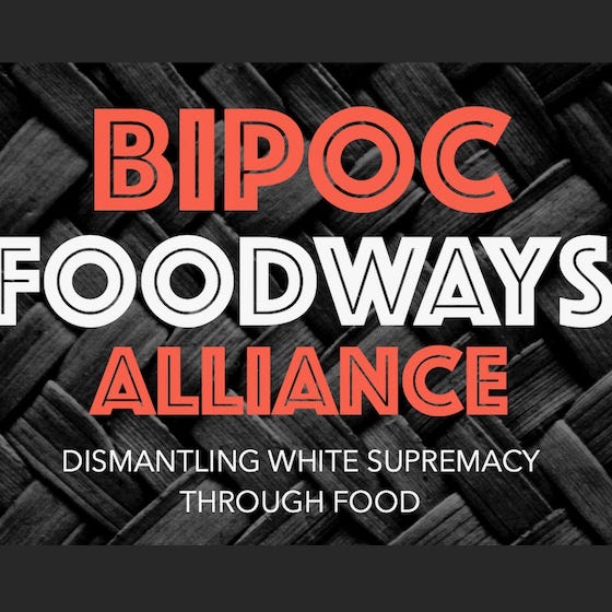 BIPOC Foodways with Mecca Bos logo