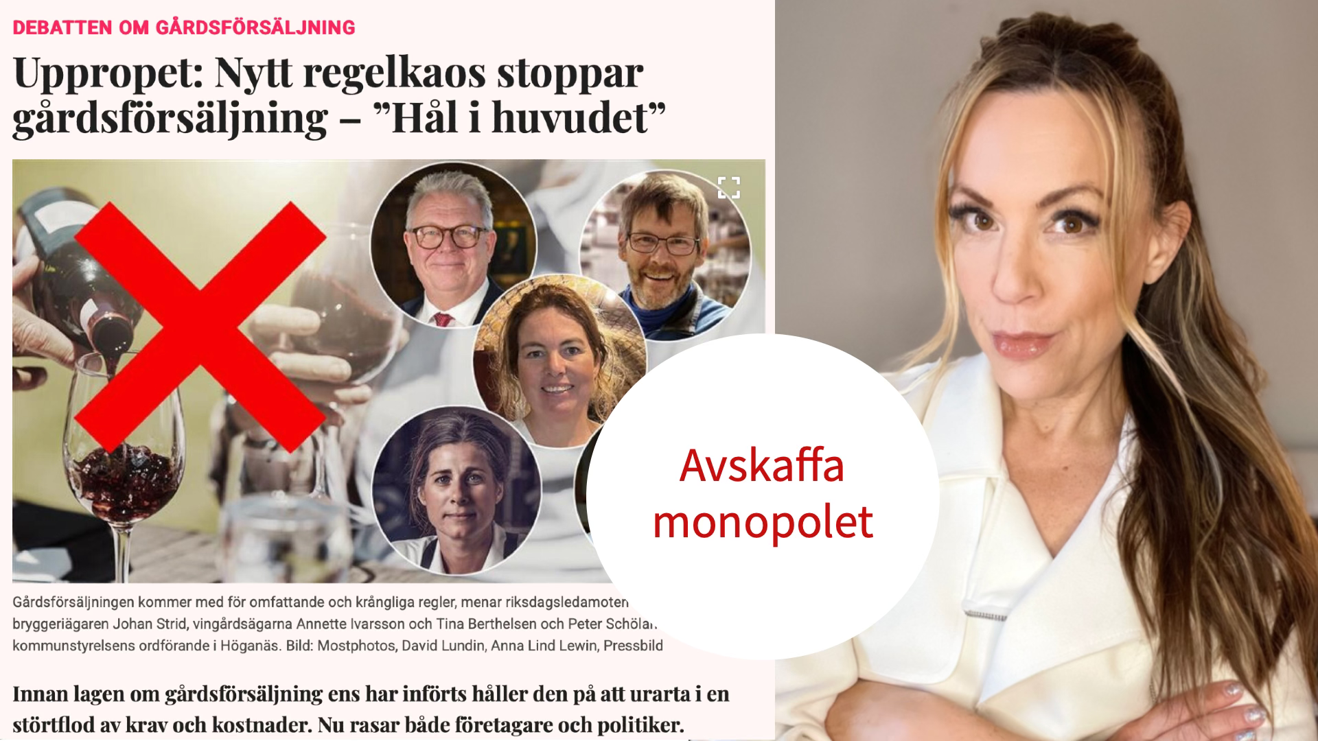 Gårdsförsäljning blev ett skämt – skrota Systembolaget i stället