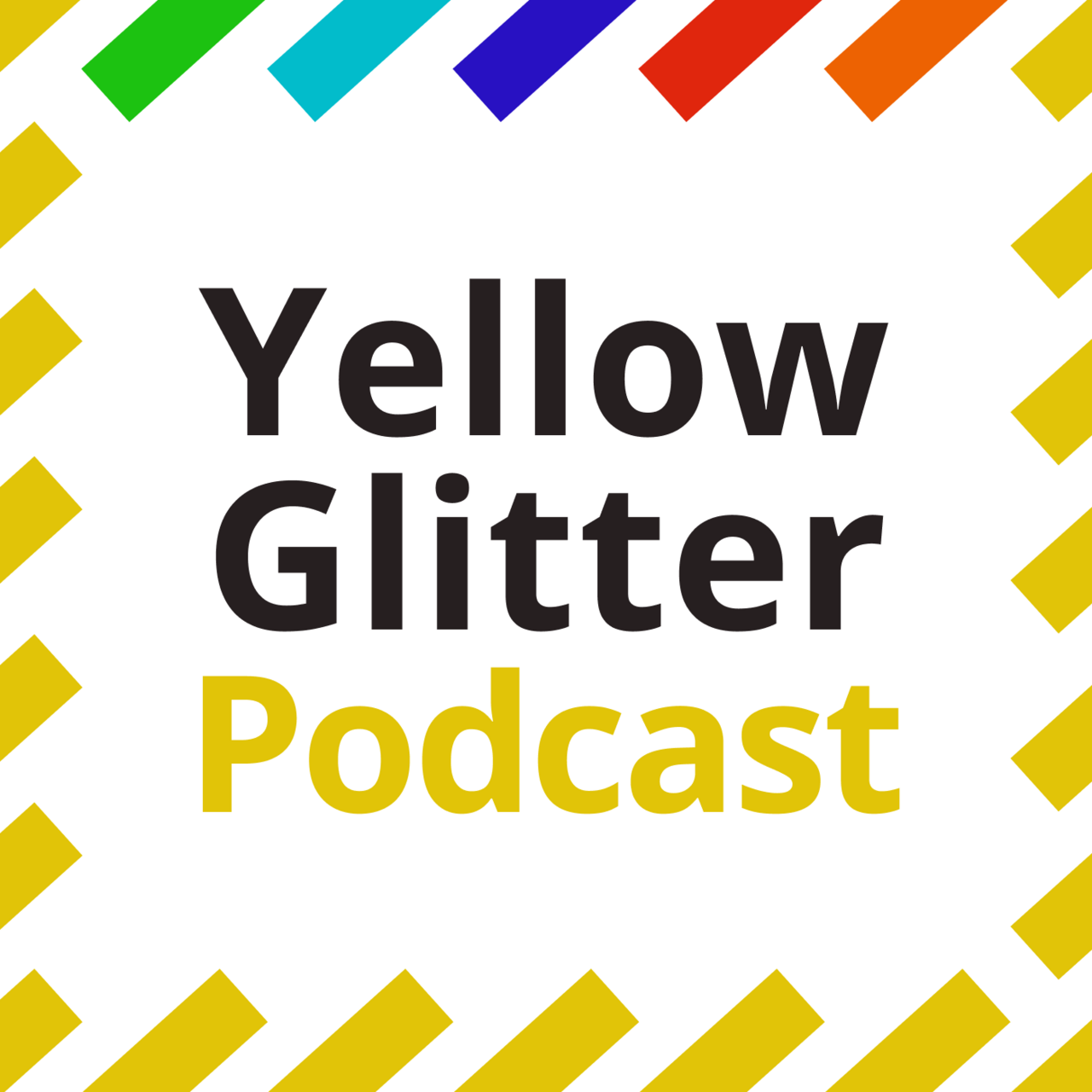 Yellow Glitter Podcast logo