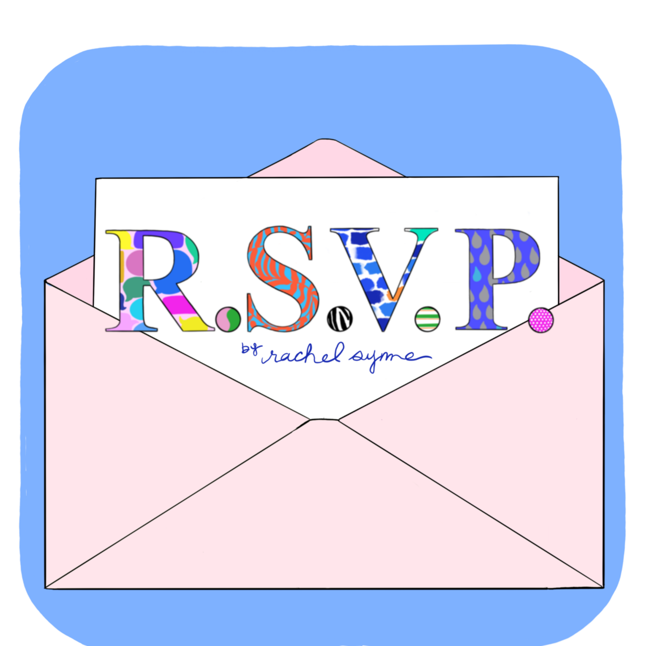 R.S.V.P. by Rachel Syme logo