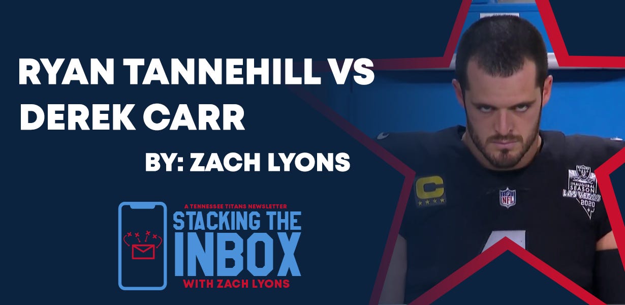 Ryan Tannehill vs Derek Carr - Stacking The Inbox