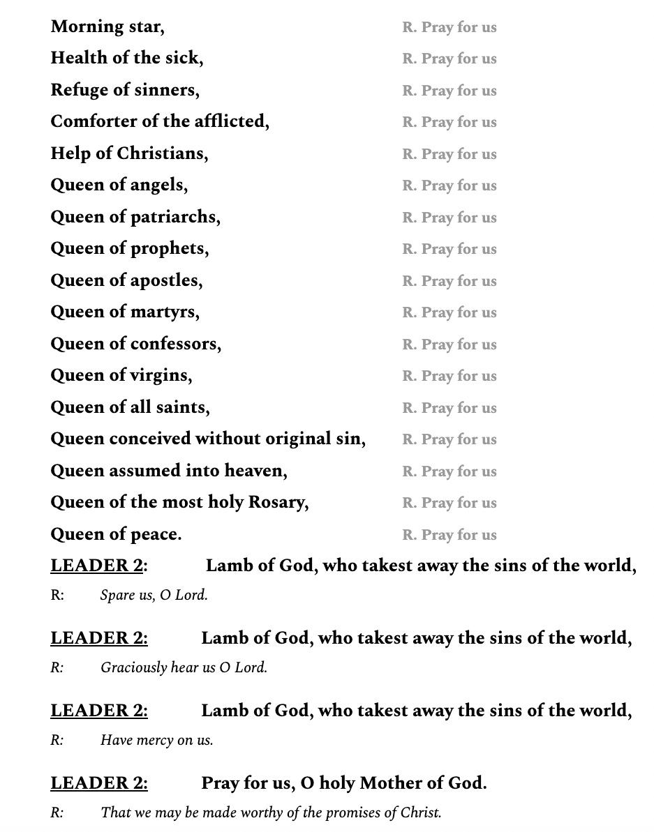 19/33, Our Lady Of Loreto: A Rosary Litany & O Antiphons Continue With ...