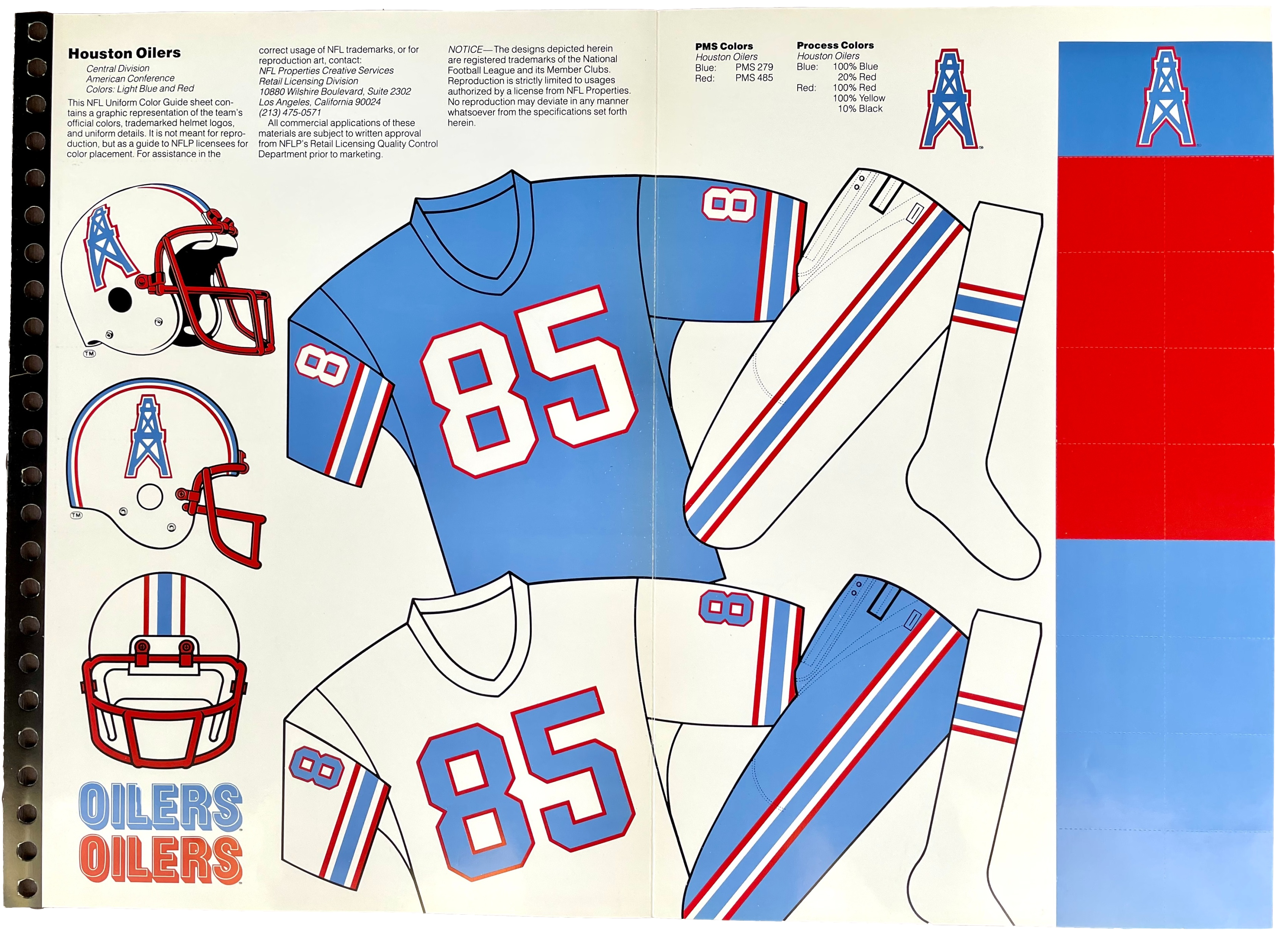 We should wear the Houston Oilers throwback jerseys for our next