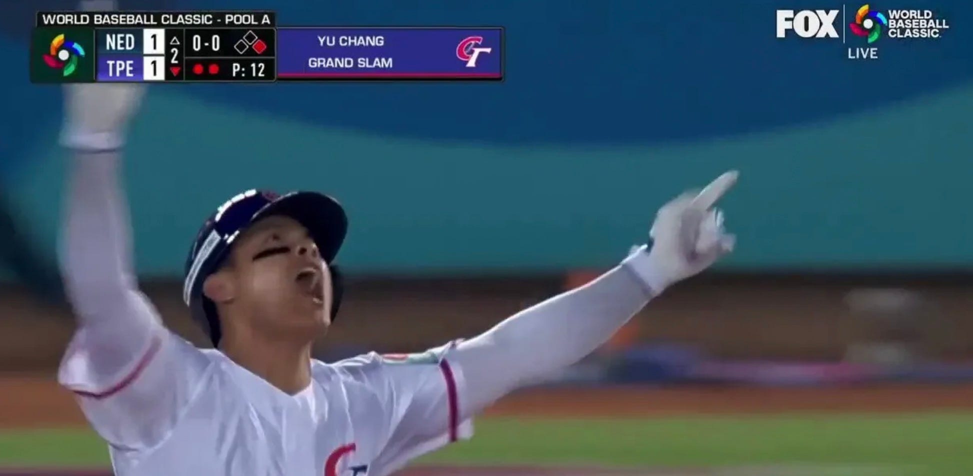 Yu Chang big hit for Chinese Taipei in World Baseball Classic