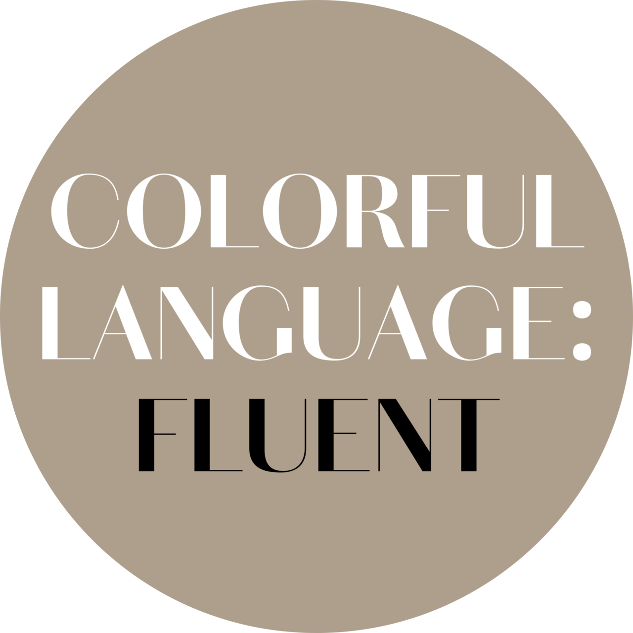 Artwork for  Colorful Language: Fluent