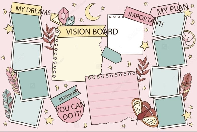 Create Your 2024 with Vision Board Cards - No Collage Required