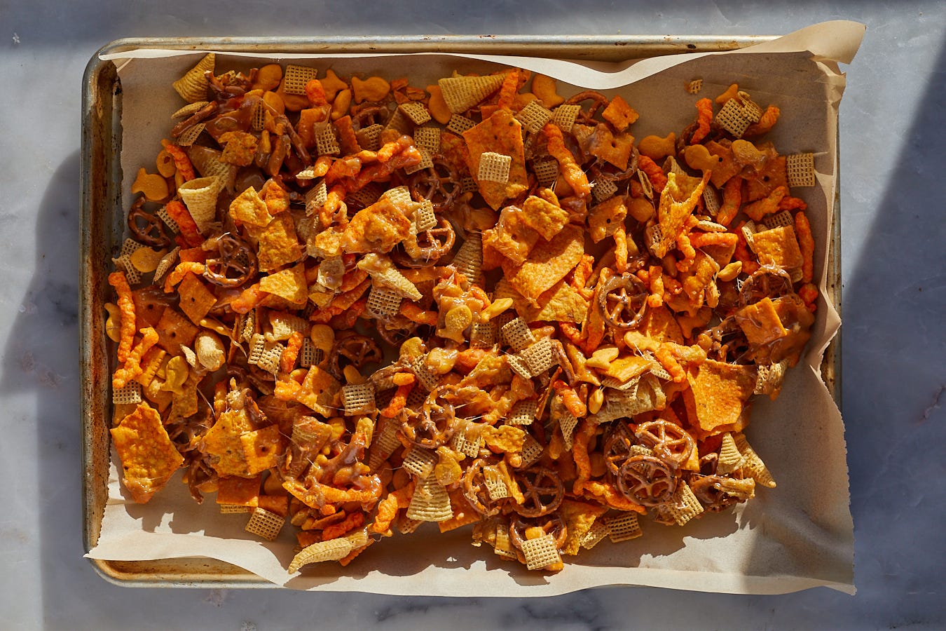 caramel chex mix with bugles