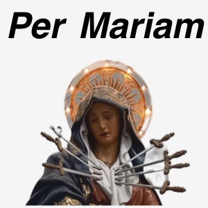 Per Mariam: Mater Dolorosa logo