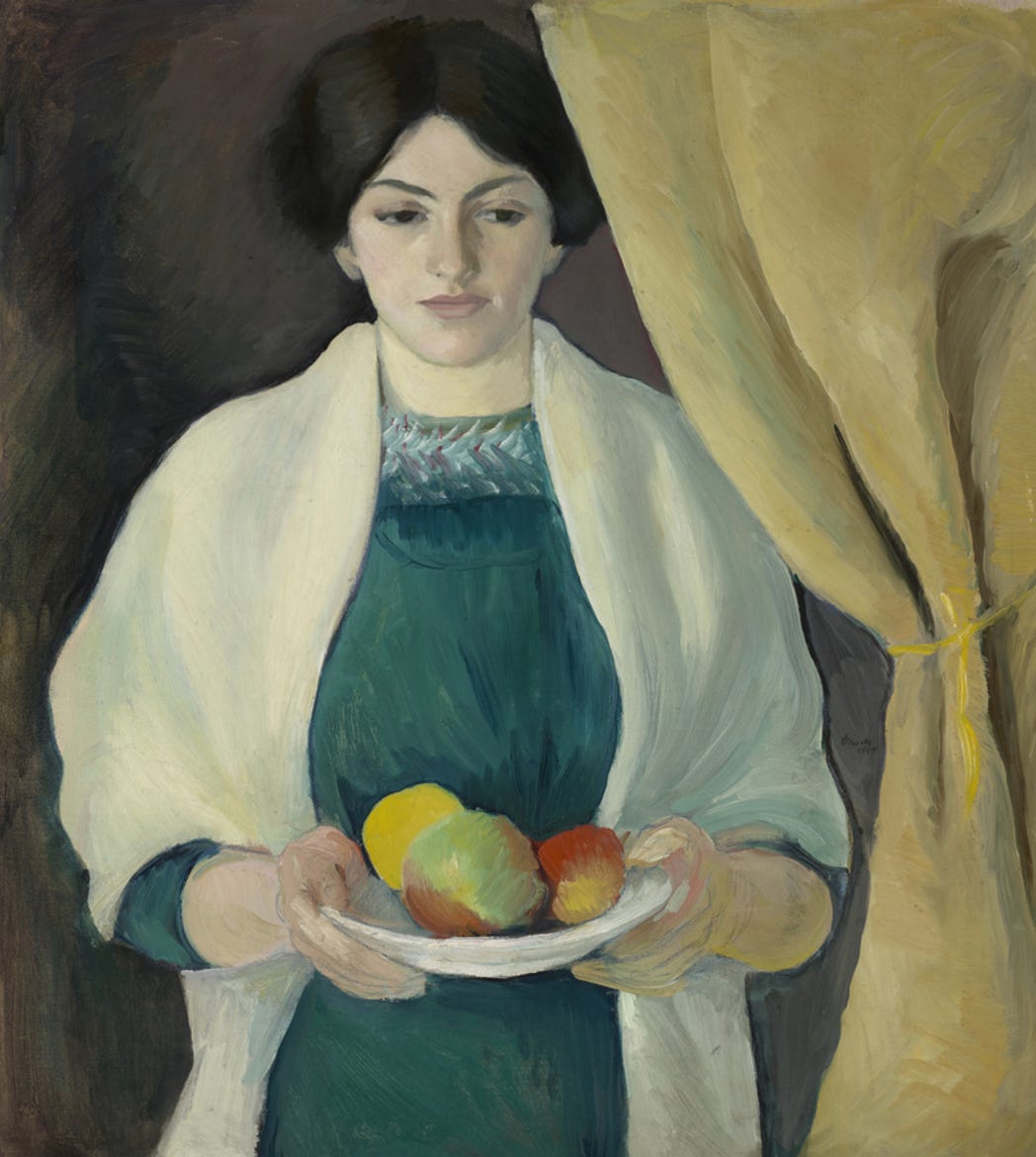 Porträt mit Äpfeln (Portrait with Apples)