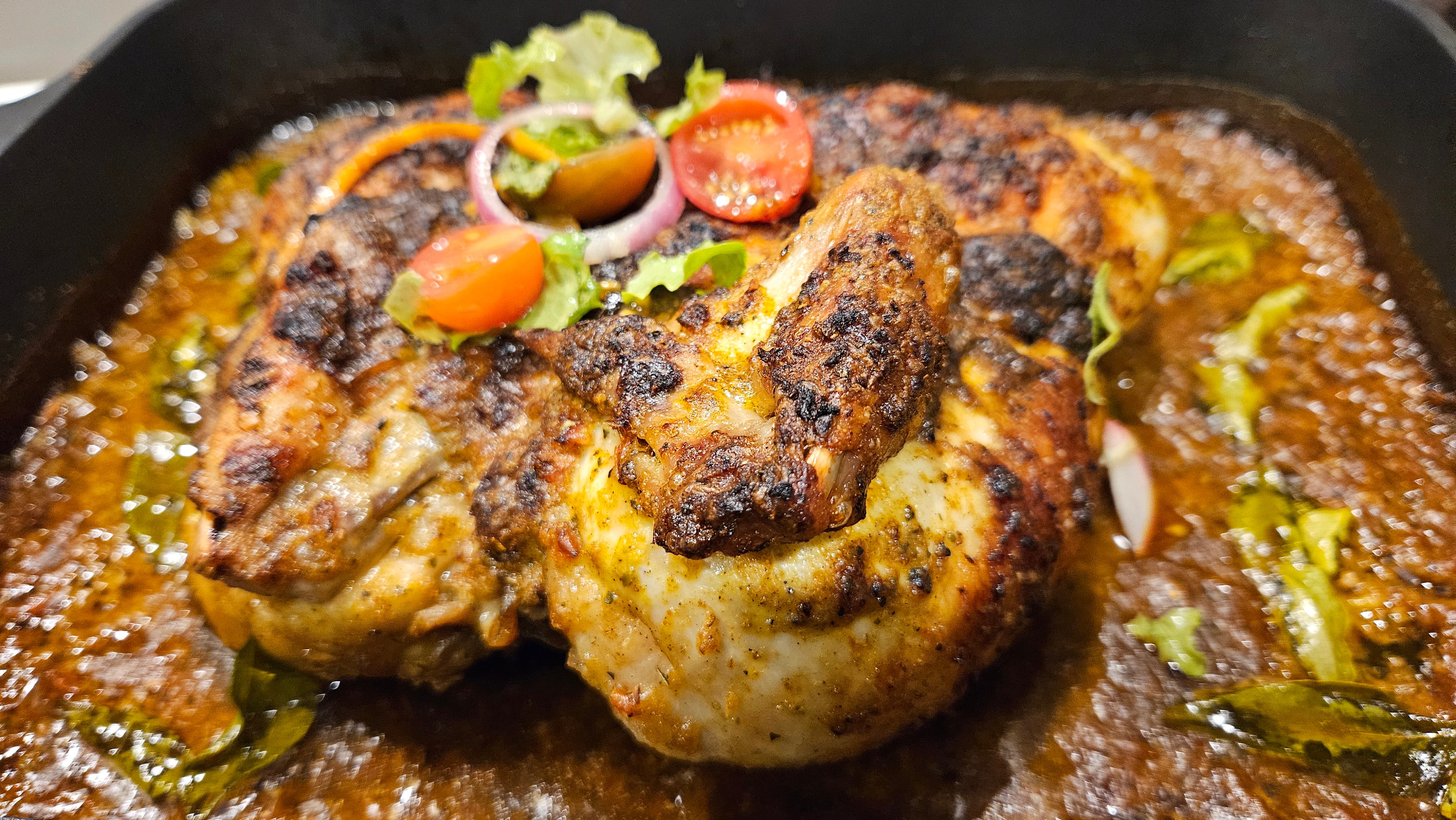 Roast Chicken Curry featuring native ingredients
