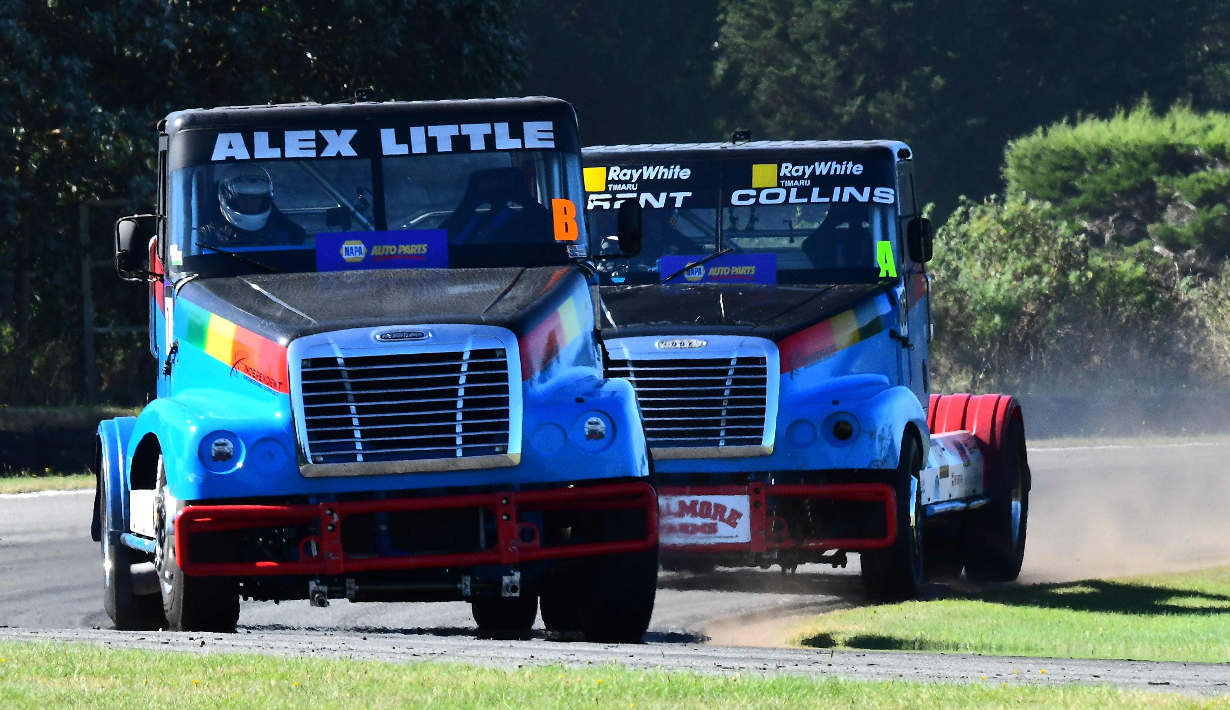 Alex Little leads the way in truck racing at Teretonga