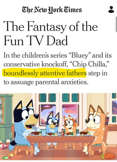 Bluey' and 'Chip Chilla' Offer a Fantasy of a Fun TV Dad - The New York  Times