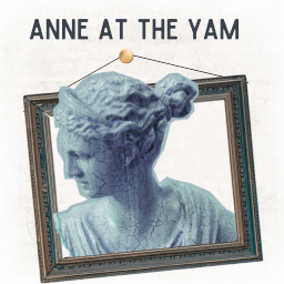 Anne at the YAM logo