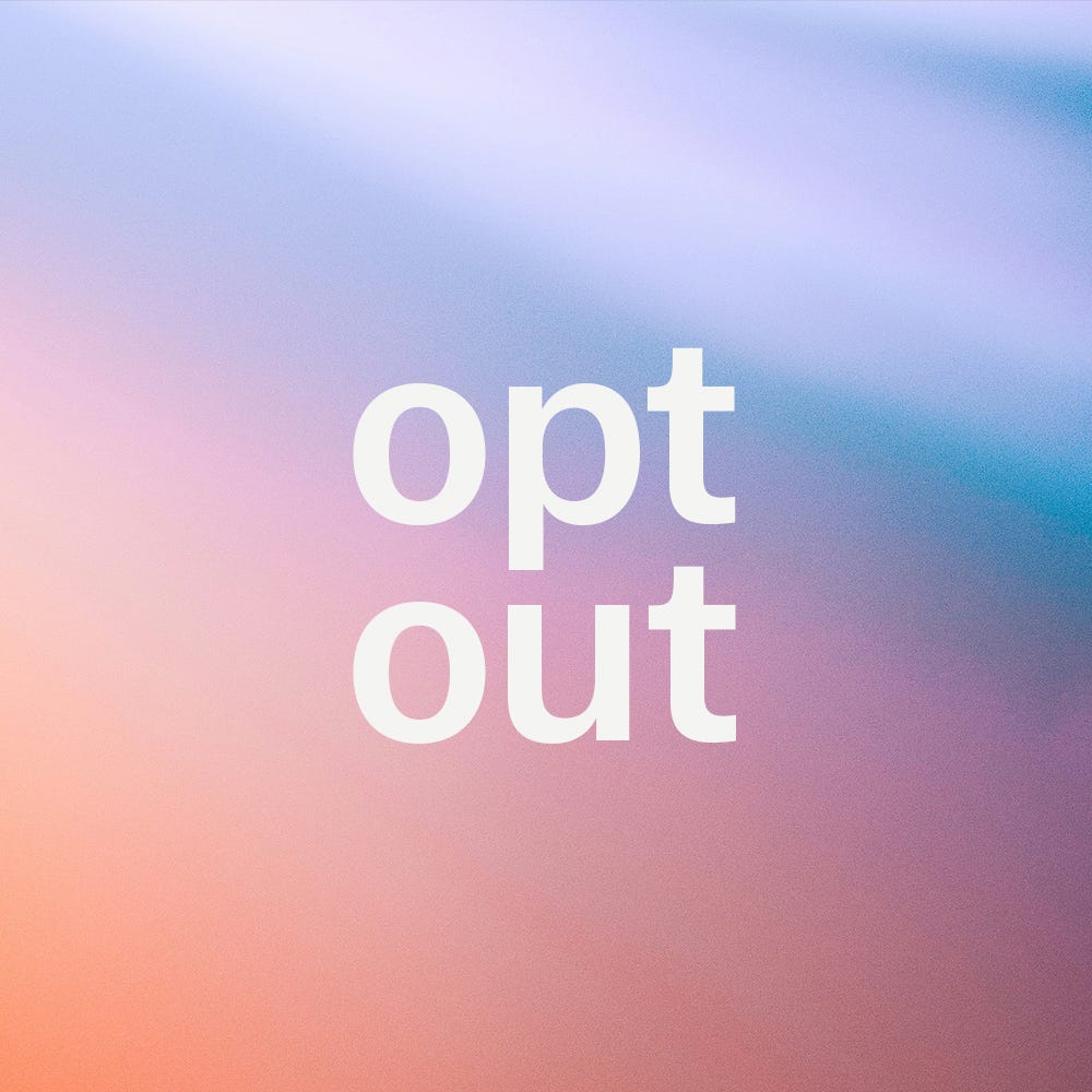 THE OPT OUT logo