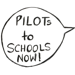 PILOTs to Schools Campaign logo