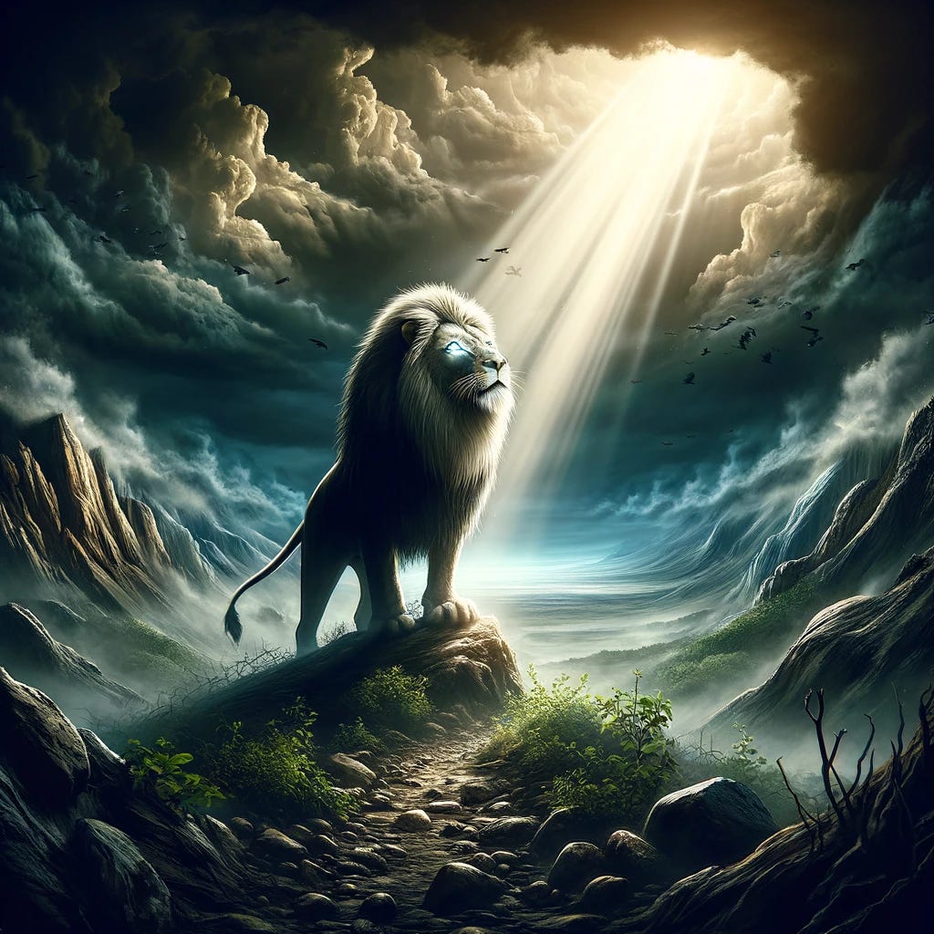 Aslan and Lucy - AI Generated Artwork - NightCafe Creator