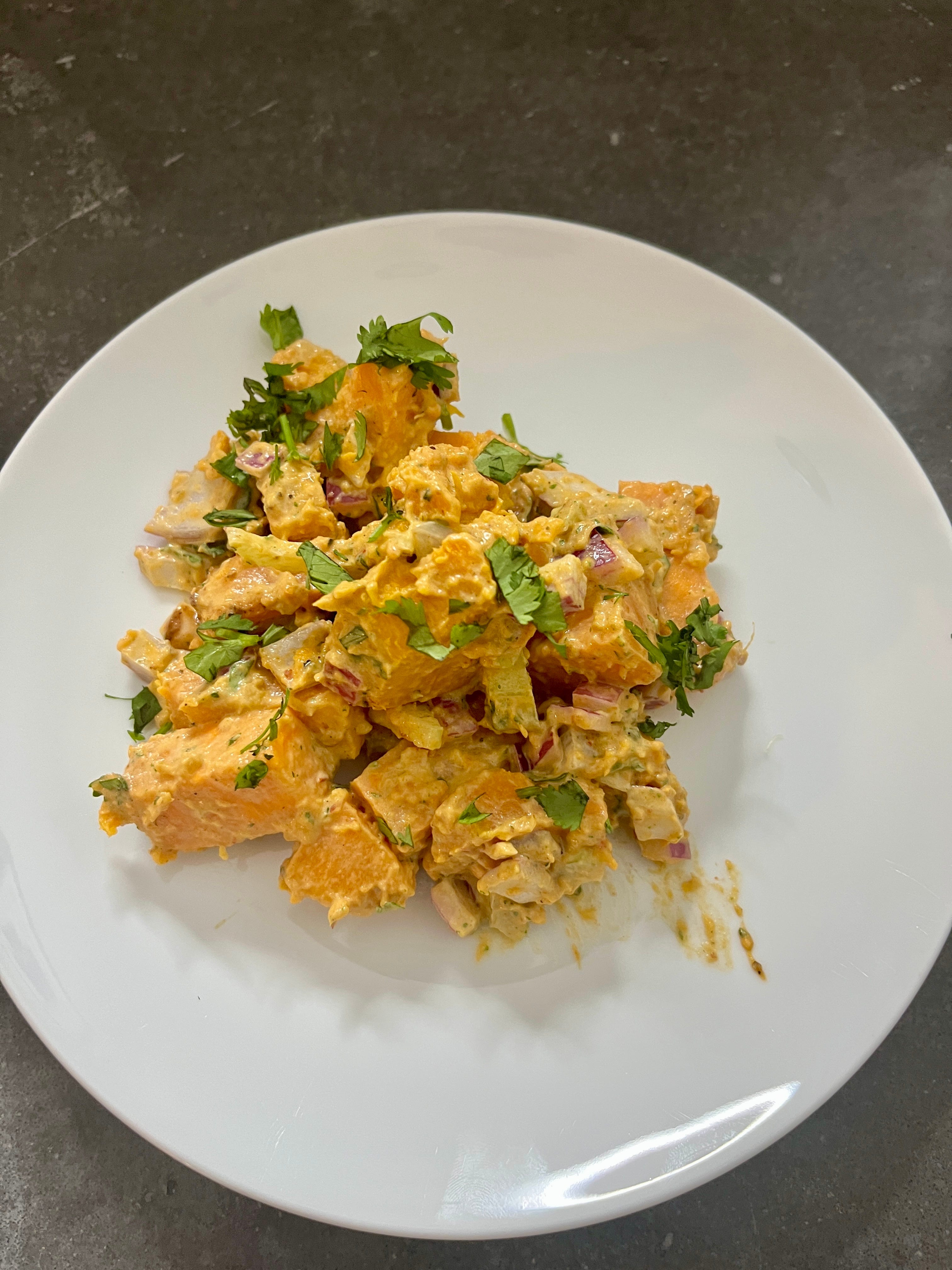 Spicy Chipotle Sweet Potato Chopped Salad