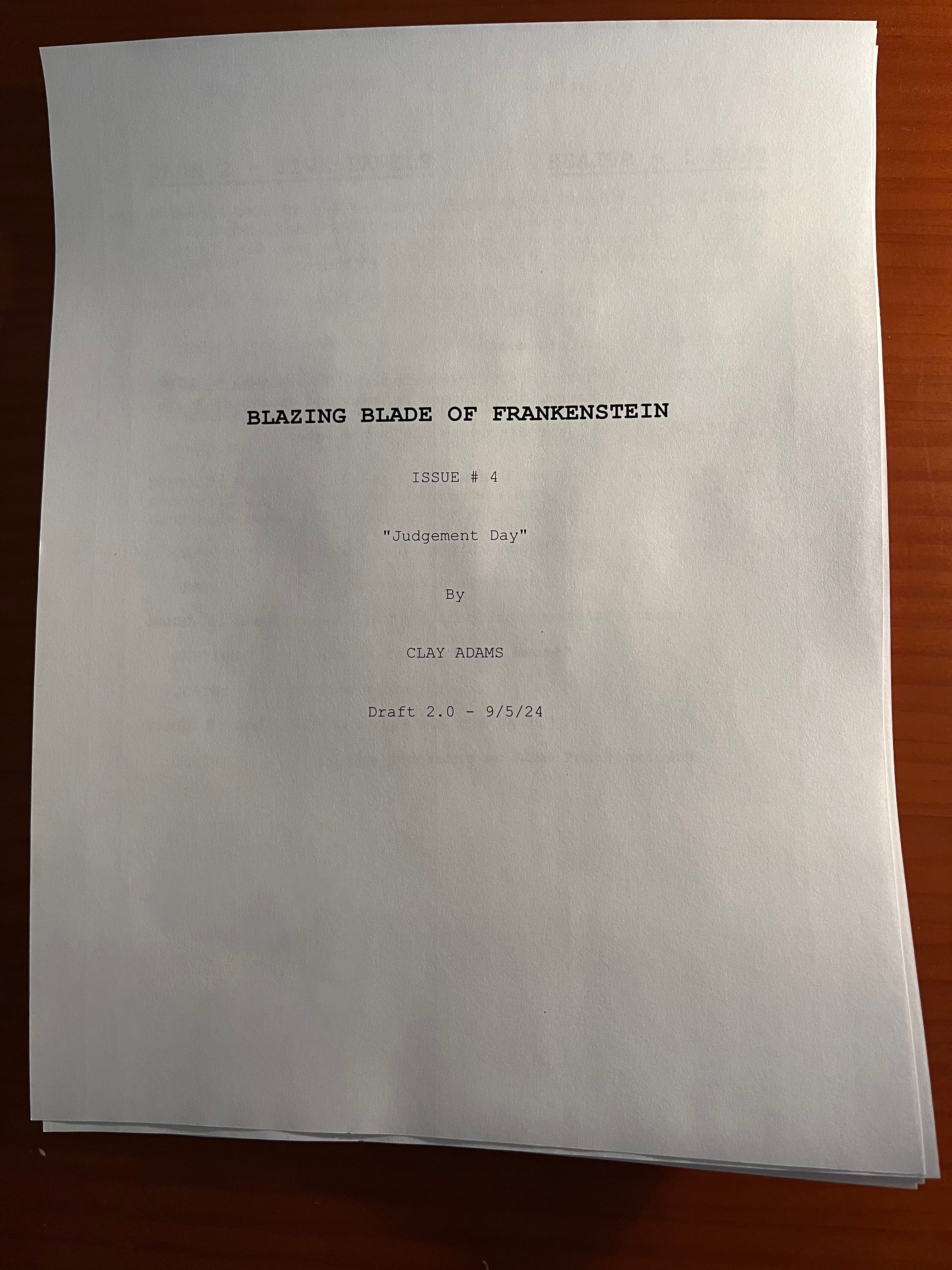 Dear Indie Comics Creator... by Clay Adams Order Up!