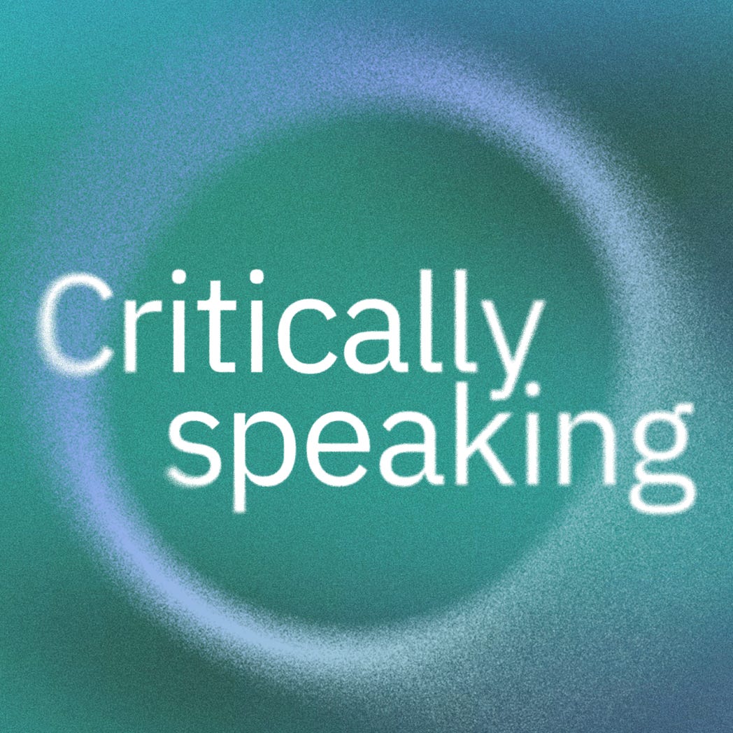 Critically Speaking logo