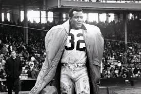 Jim Brown Cleveland Browns old School Mud Game 