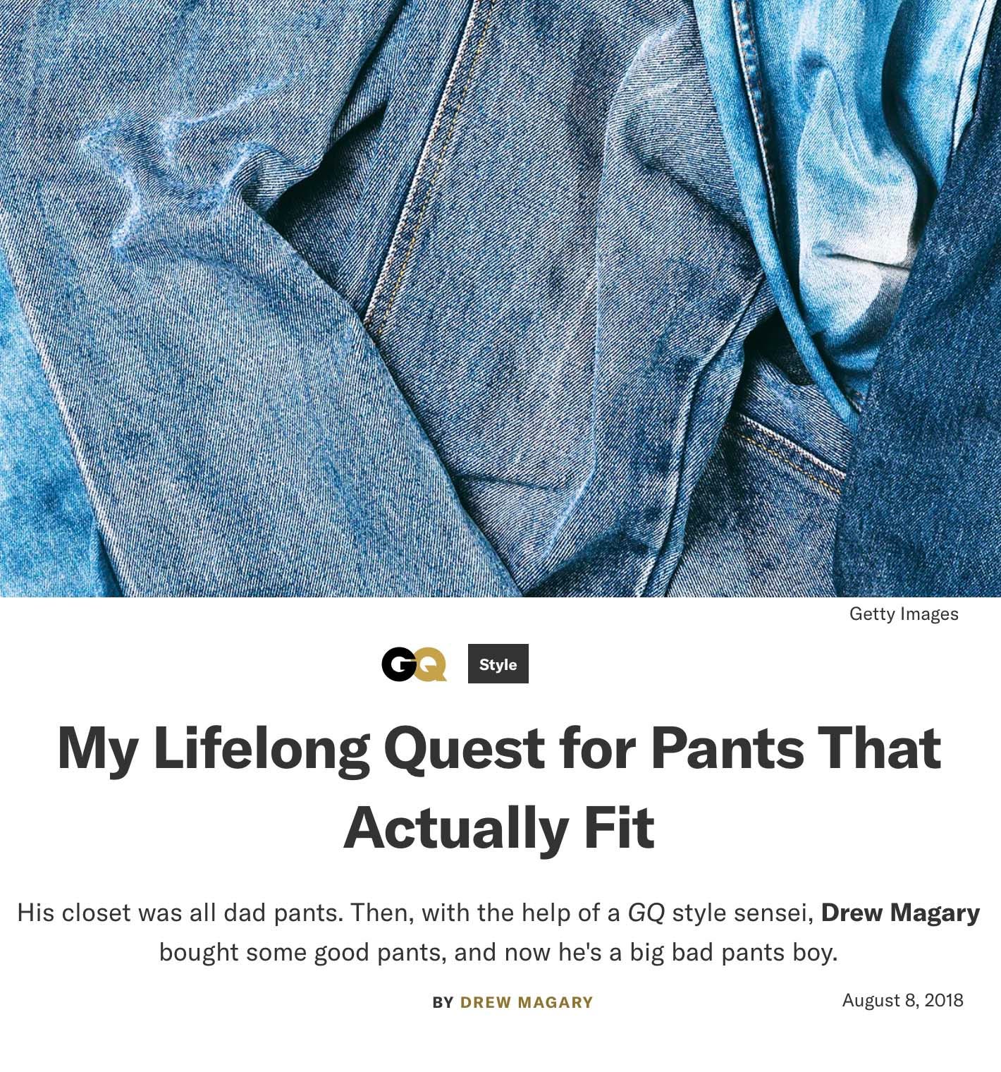 My Lifelong Quest for Pants That Actually Fit