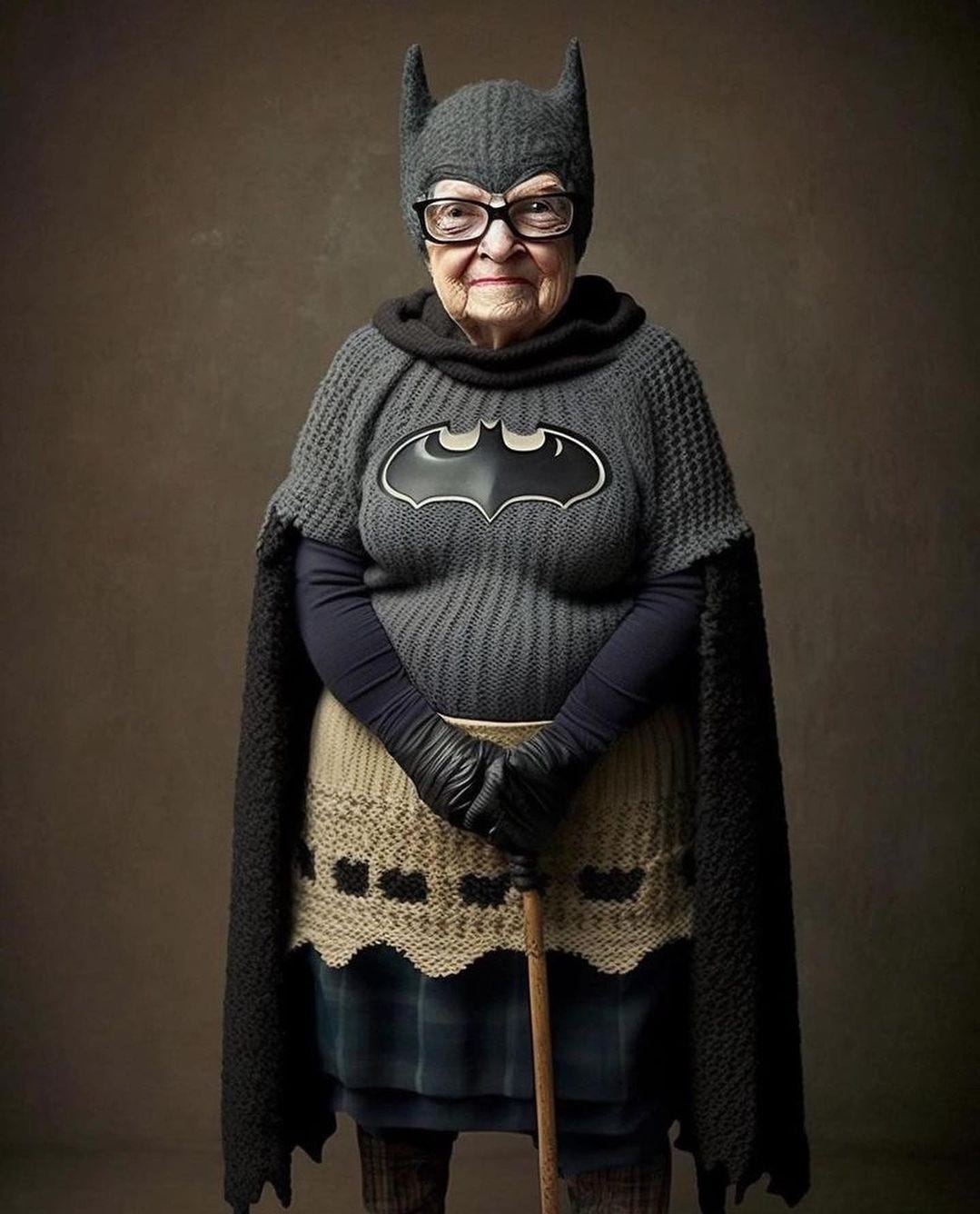 Knitting, AI and the Gotham Grannies - by Louise Tilbrook