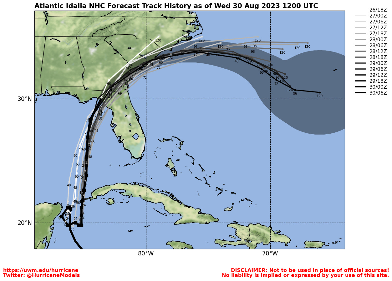 Hurricane Idalia maps: Path, timing, wind speeds, storm surge