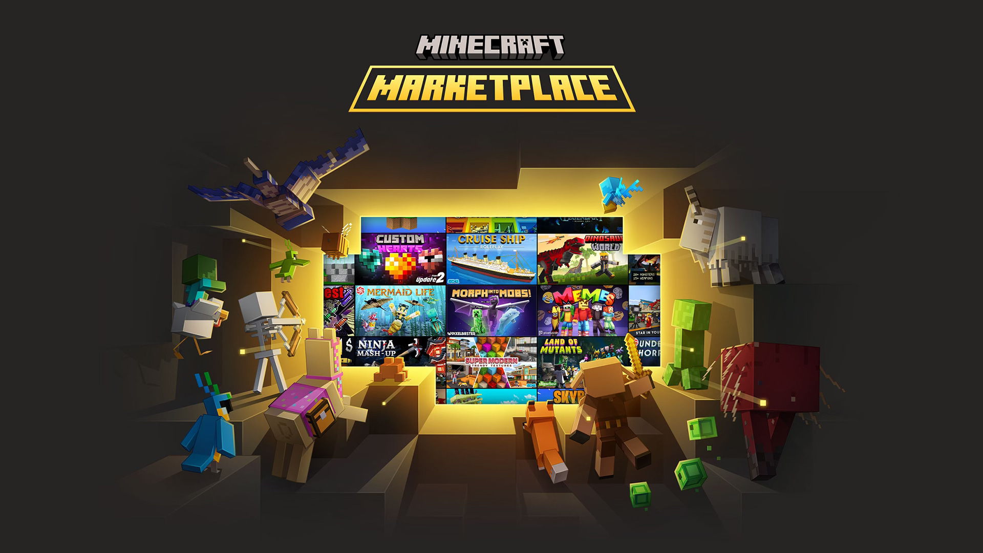 Minecraft Launches Marketplace Pass Subscription, Including Over 150 Content Packs