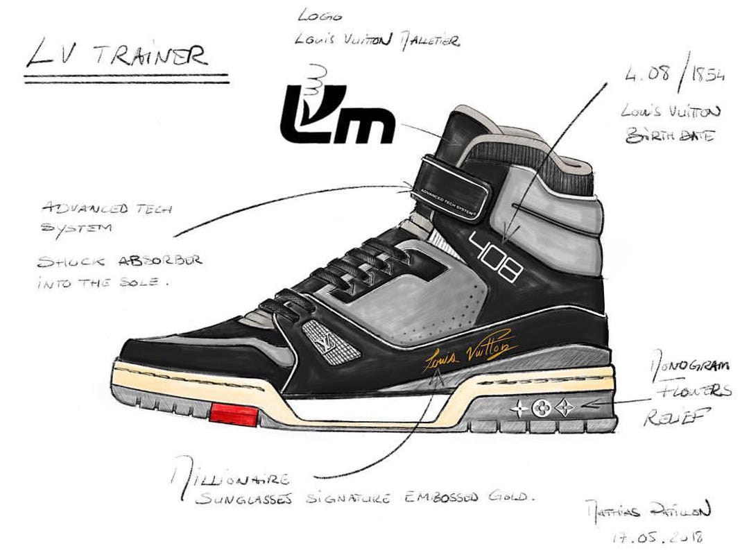 A Closer Look at Lucien Clarke's LV Skate Shoe
