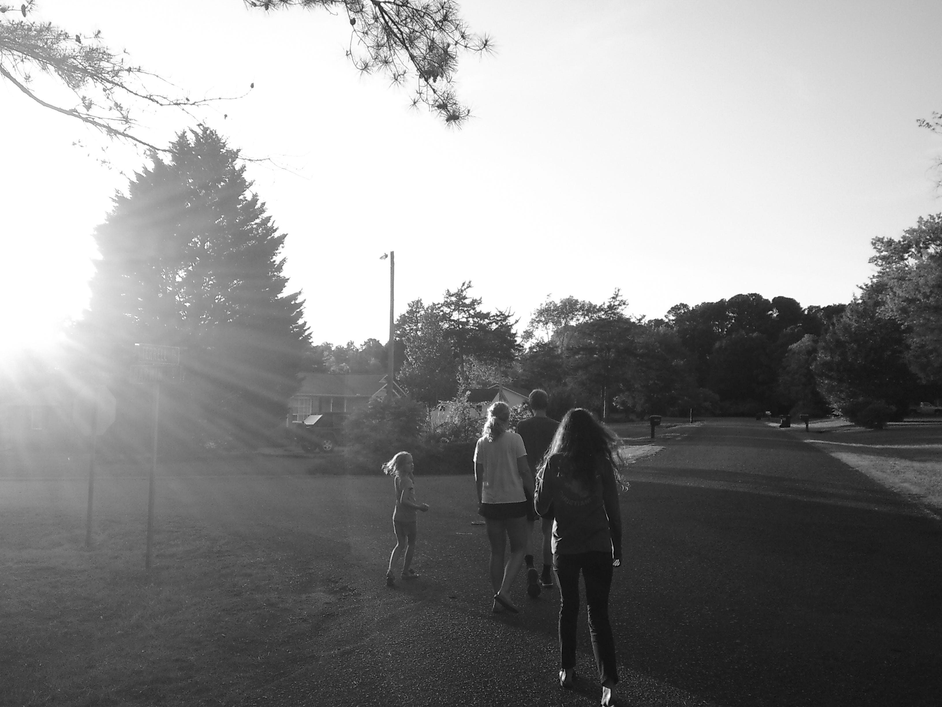 Family walk Matt Shaw