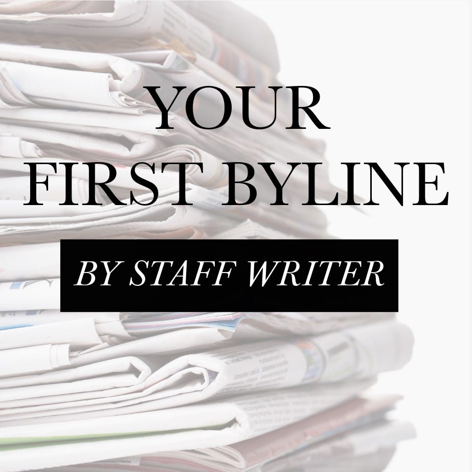 Artwork for Your First Byline