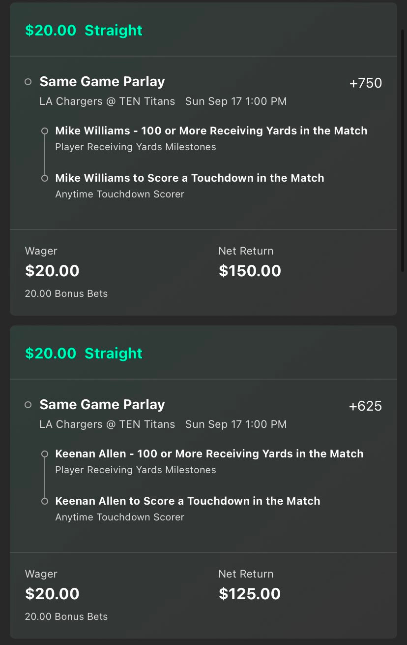 Titans-Packers Same Game Parlay: NFL Player Prop Picks, Over/Under, More,  Using Parlay IQ for Thursday Night Football